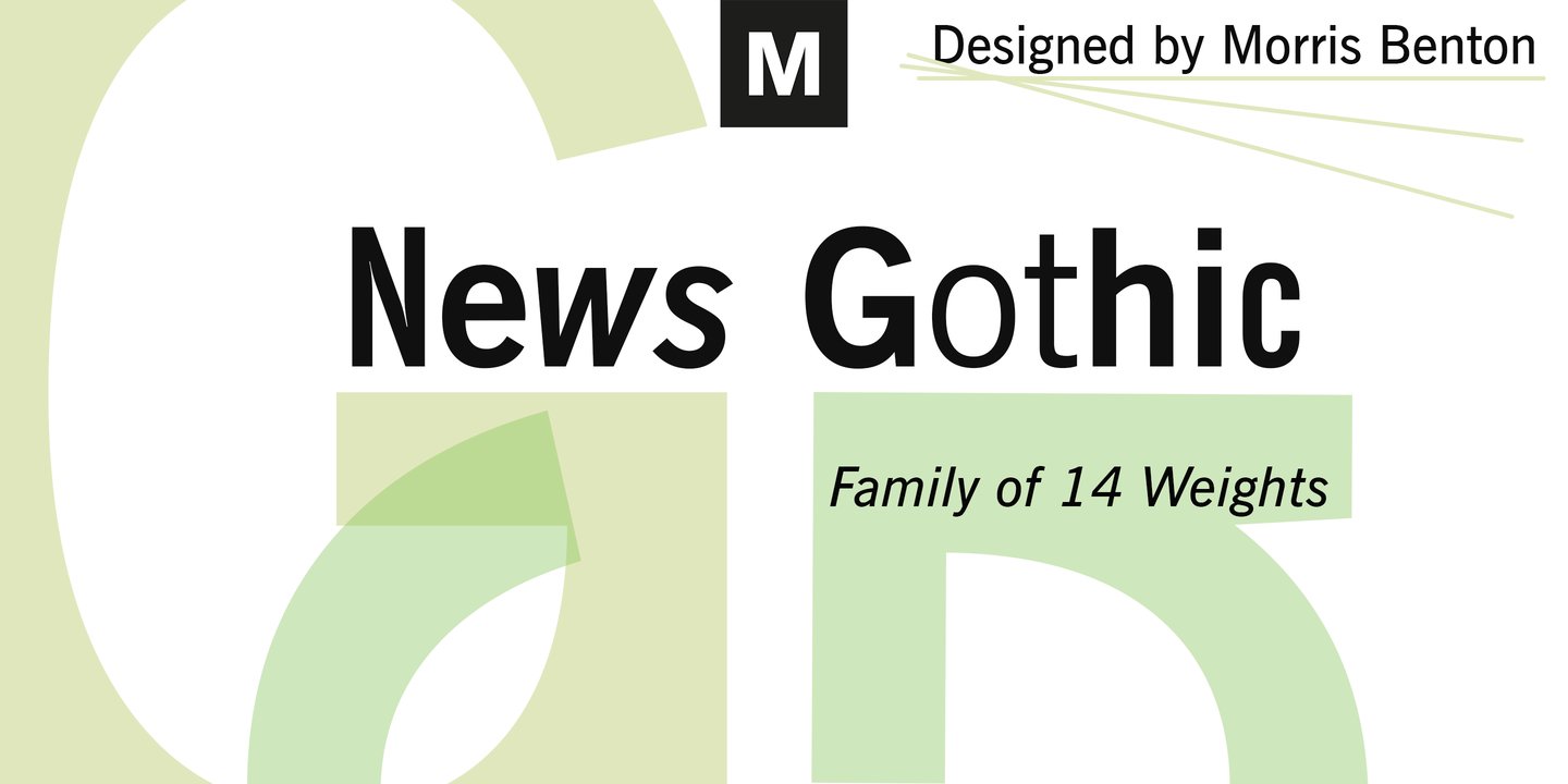 News Gothic BT Std Condensed Font