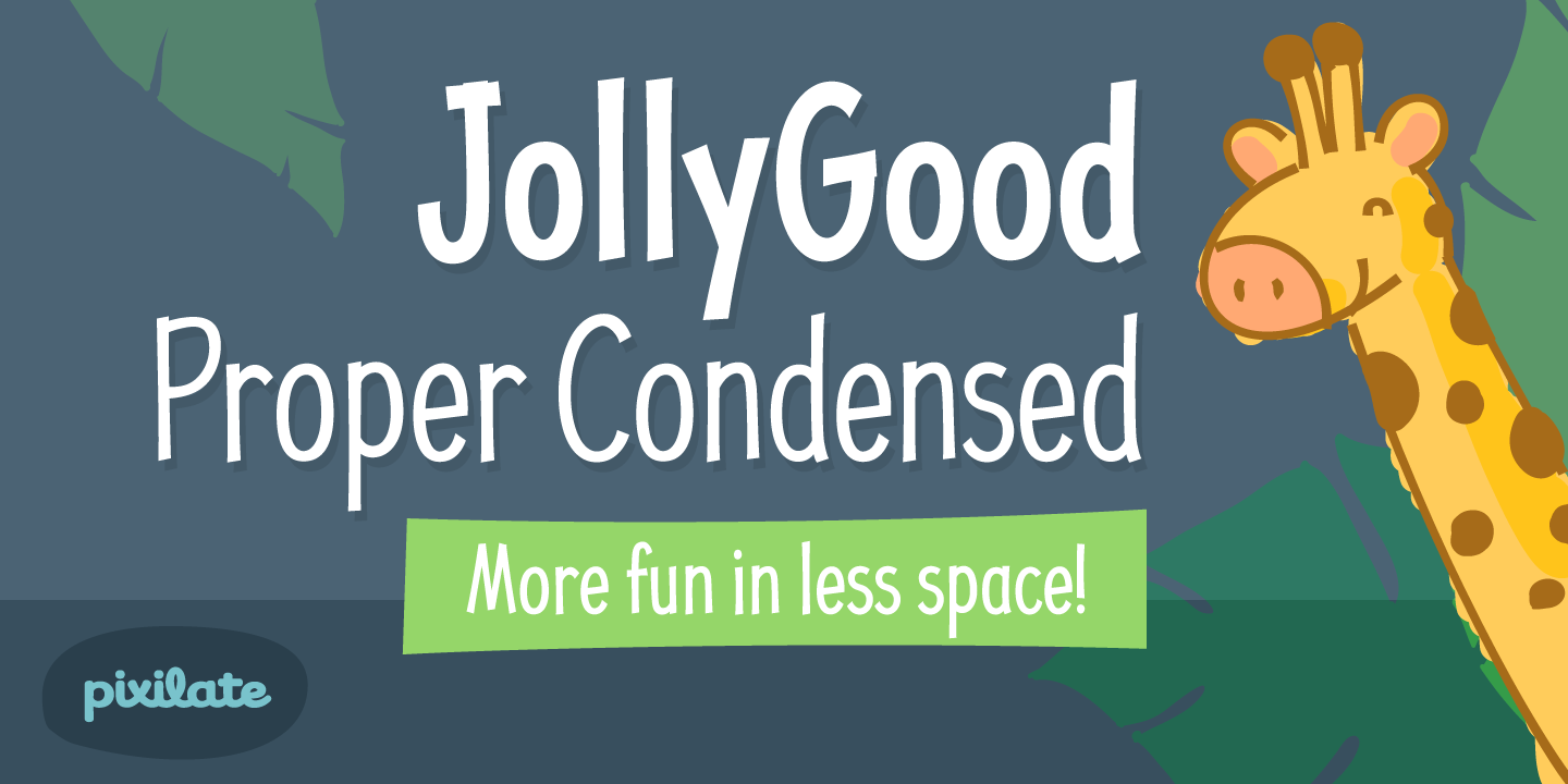 Jolly Good Proper Condensed Extra Bold Font