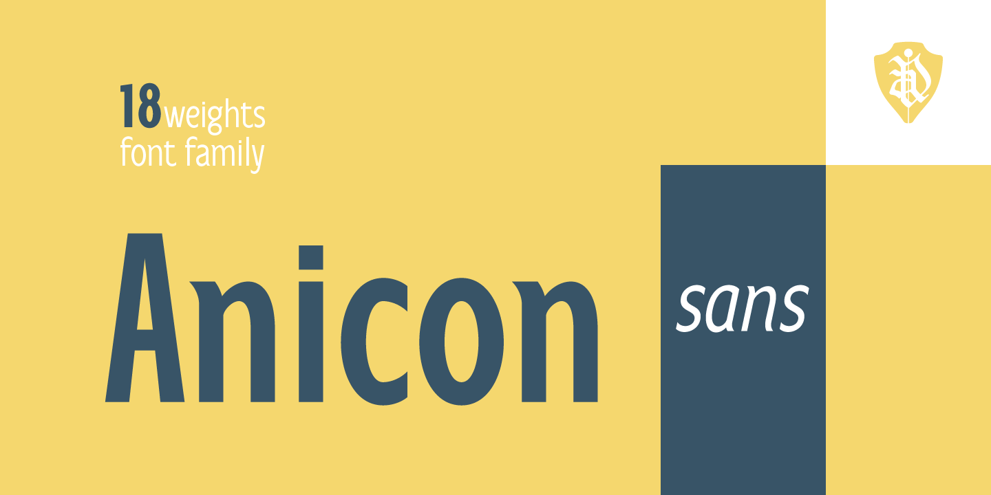 Anicon Sans Extra Light Font