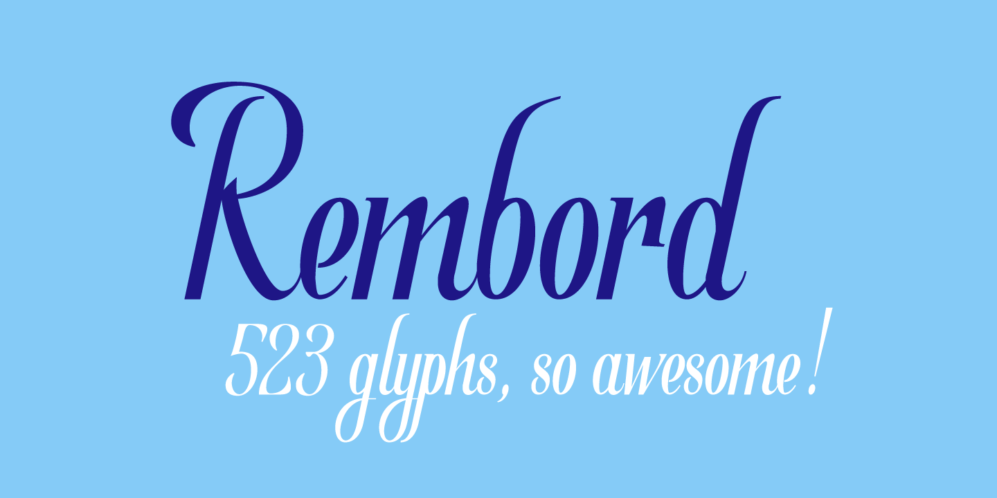 Rembord Regular Font