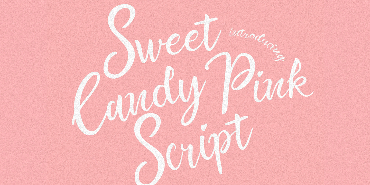 Sweet Candy Pink Script Regular Font