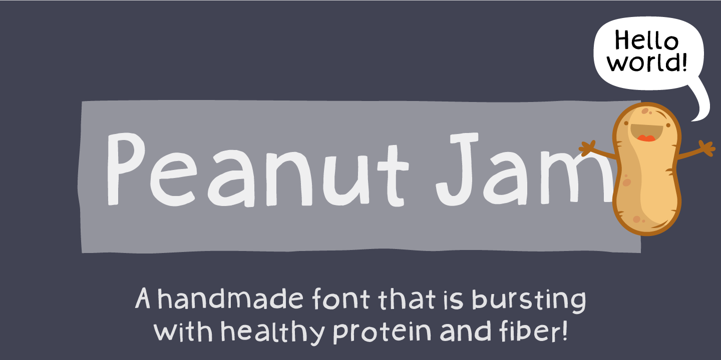 Peanut Jam Regular Font