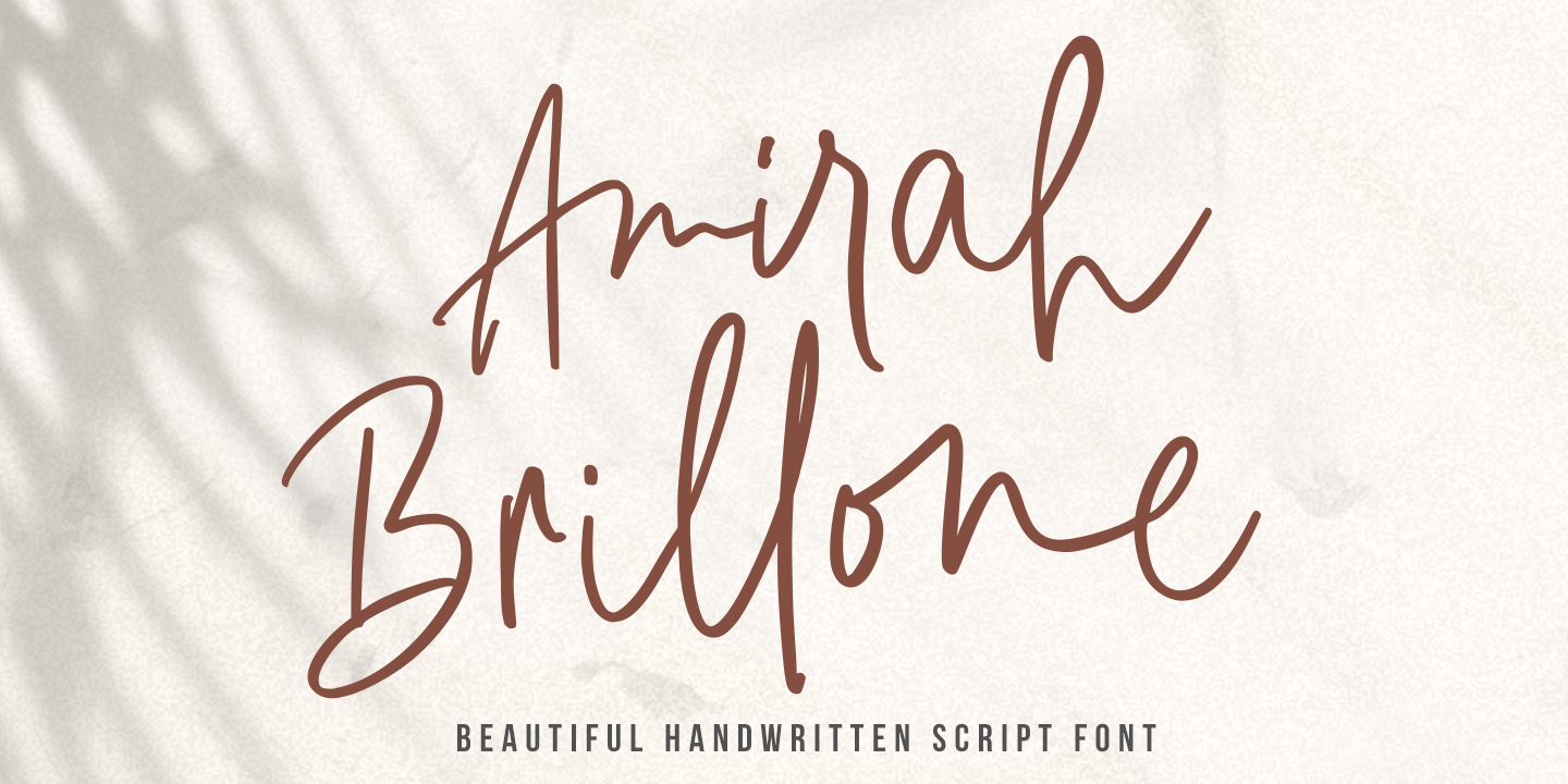 Amirah Brillone Regular Font