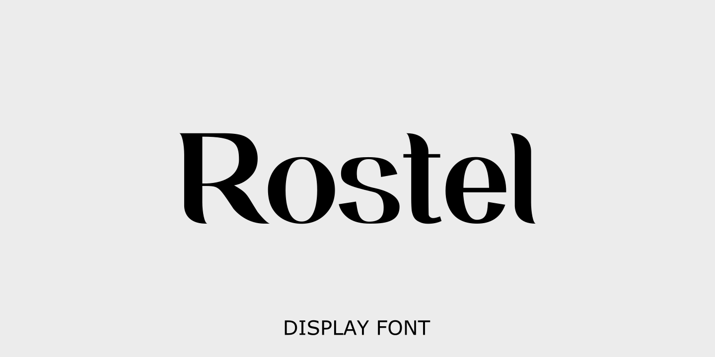 Rostel Rostel Font