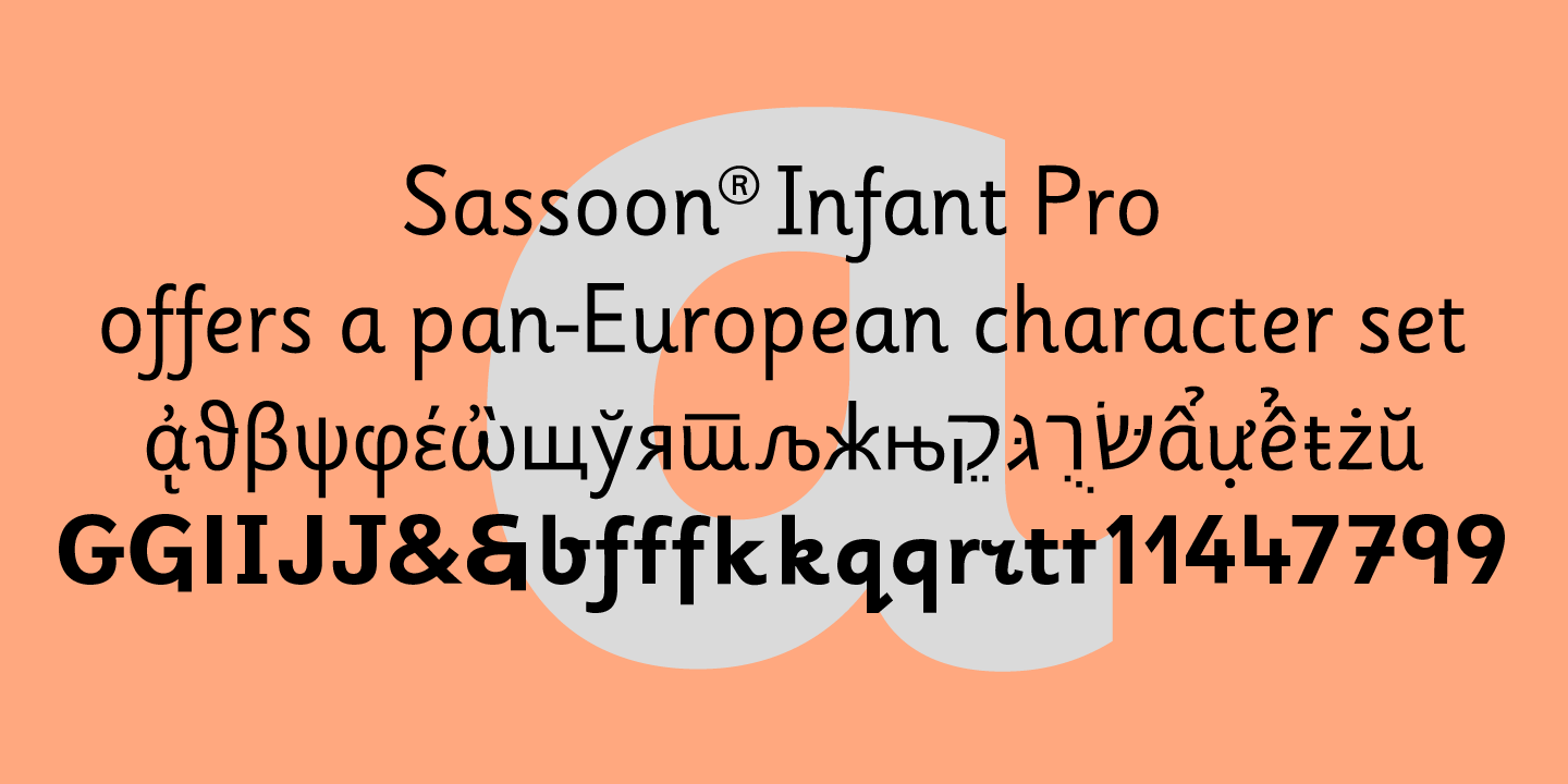 Sassoon Infant Pro Regular Font