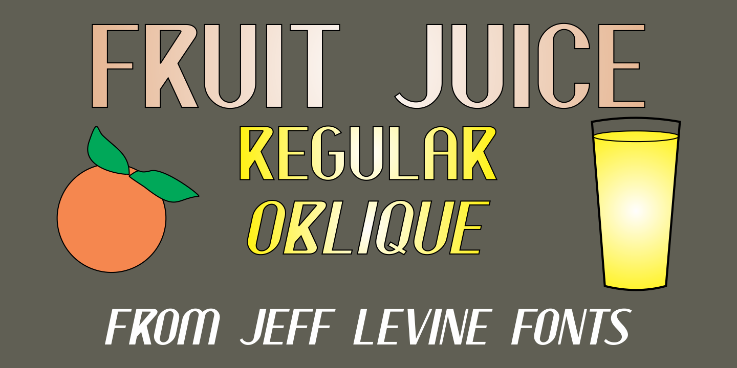 Fruit Juice JNL Regular Font