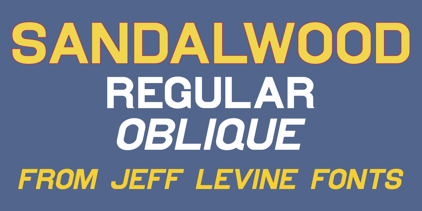 Sandalwood JNL Regular Font