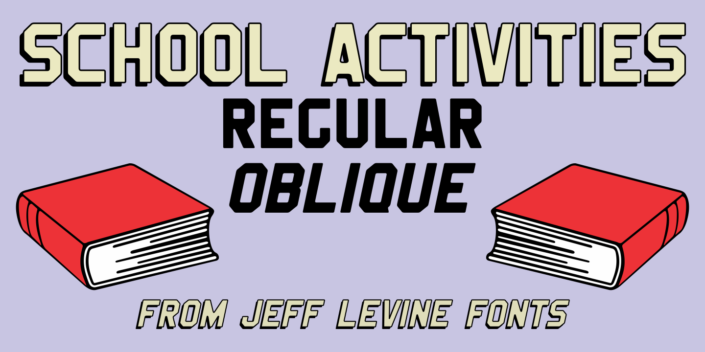 School Activities JNL Regular Font