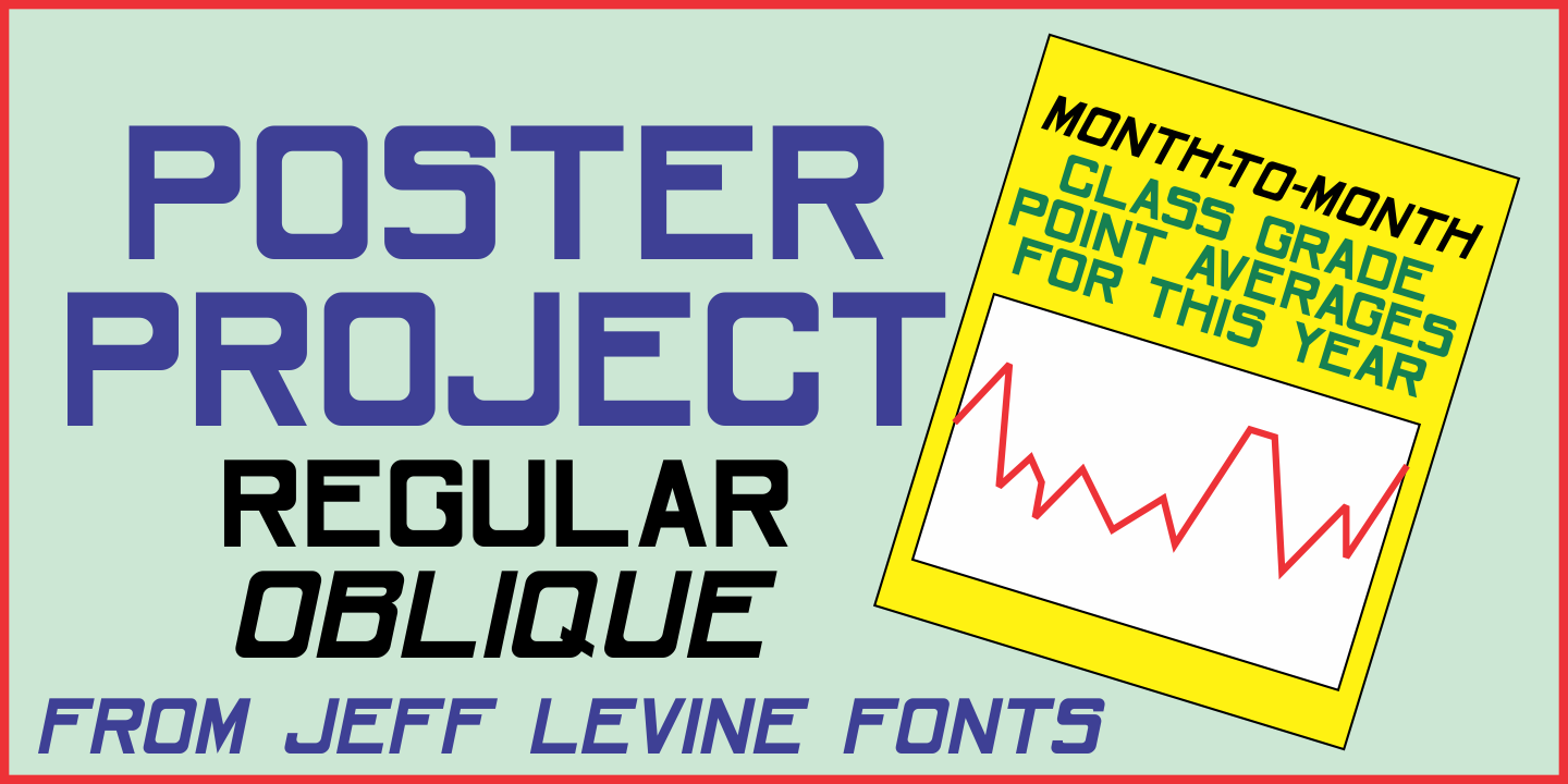Poster Project JNL Regular Font