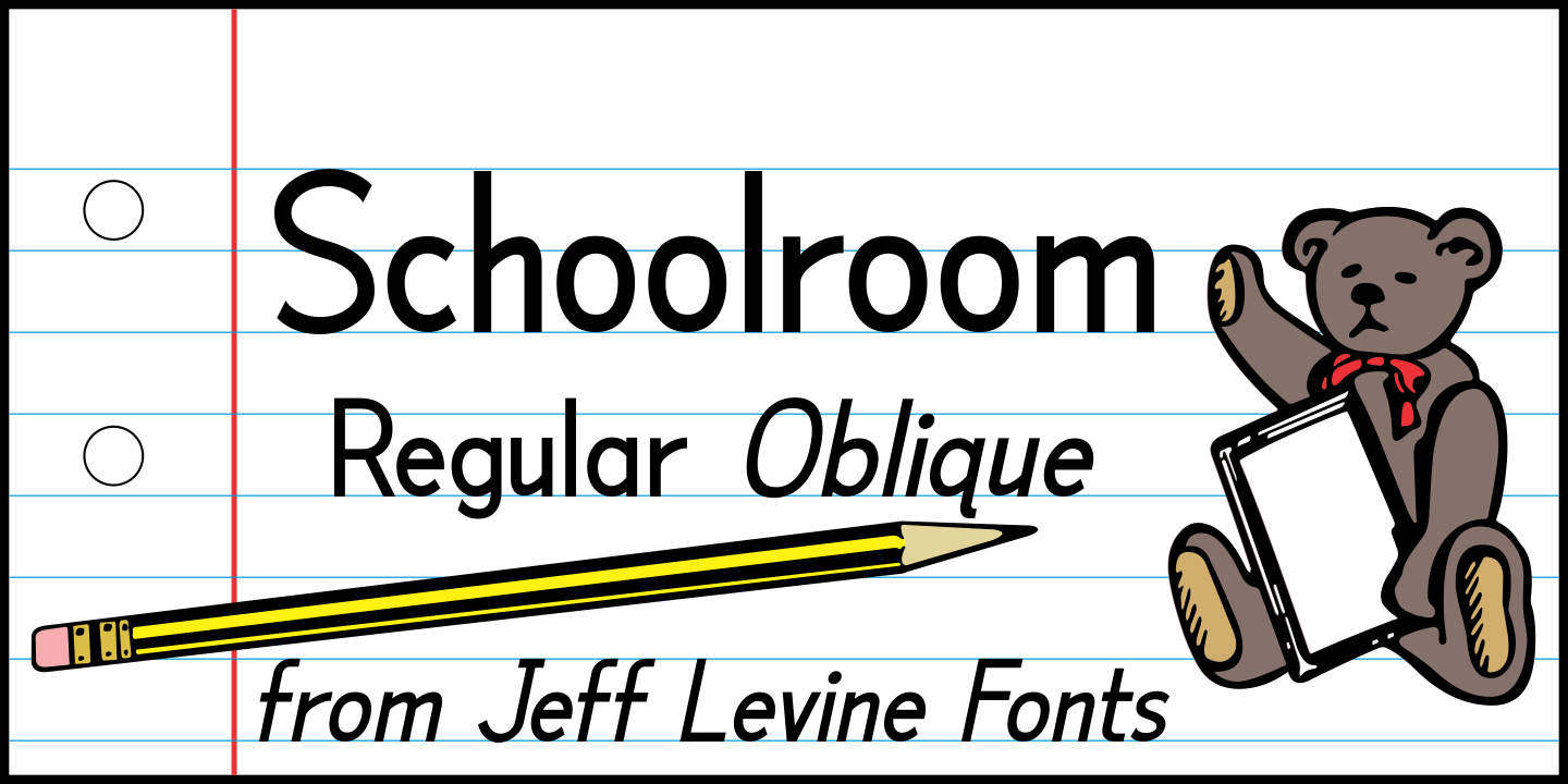 Schoolroom JNL Regular Font