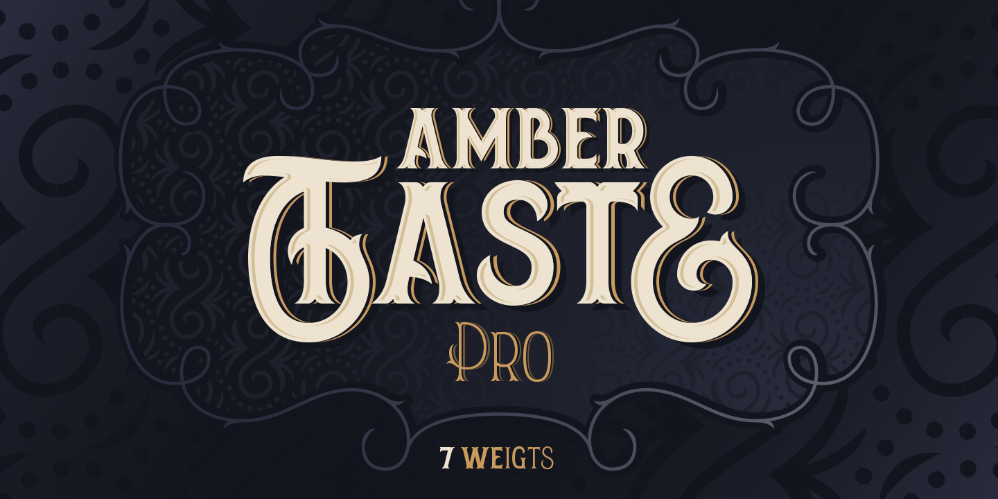 Amber Taste Pro Thin Font
