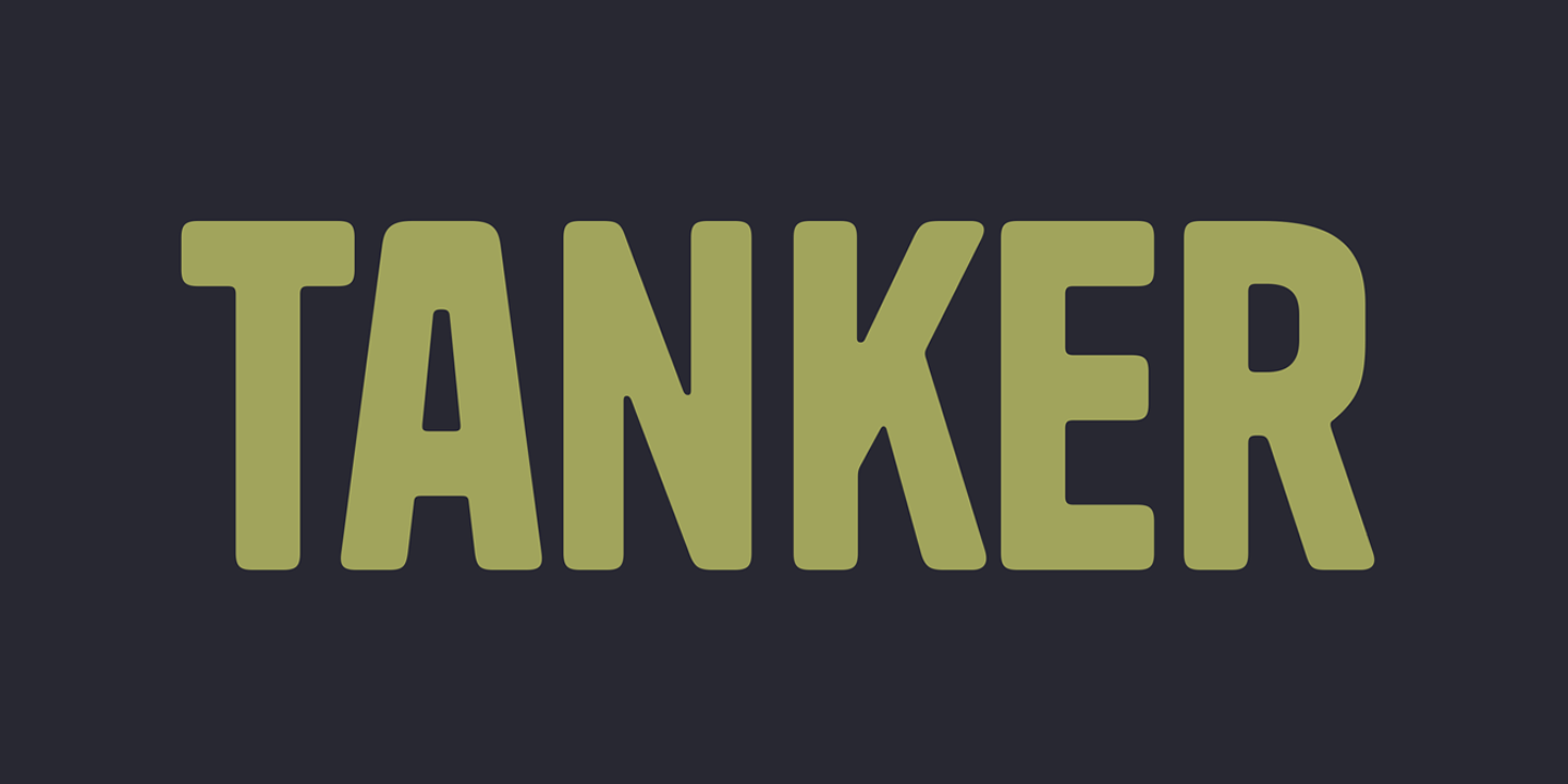 Tanker Regular Font