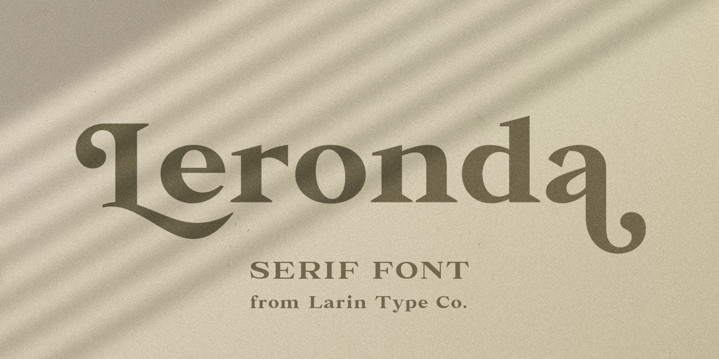 Leronda Regular Font