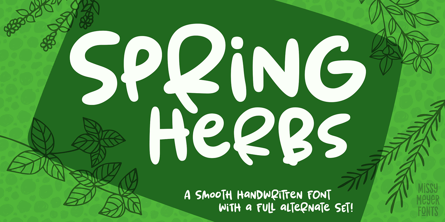 Spring Herbs Regular Font