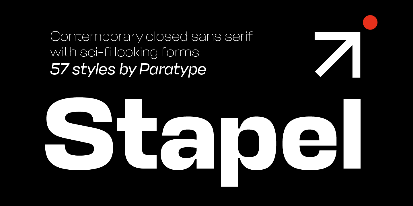 Stapel Text Light Italic Font