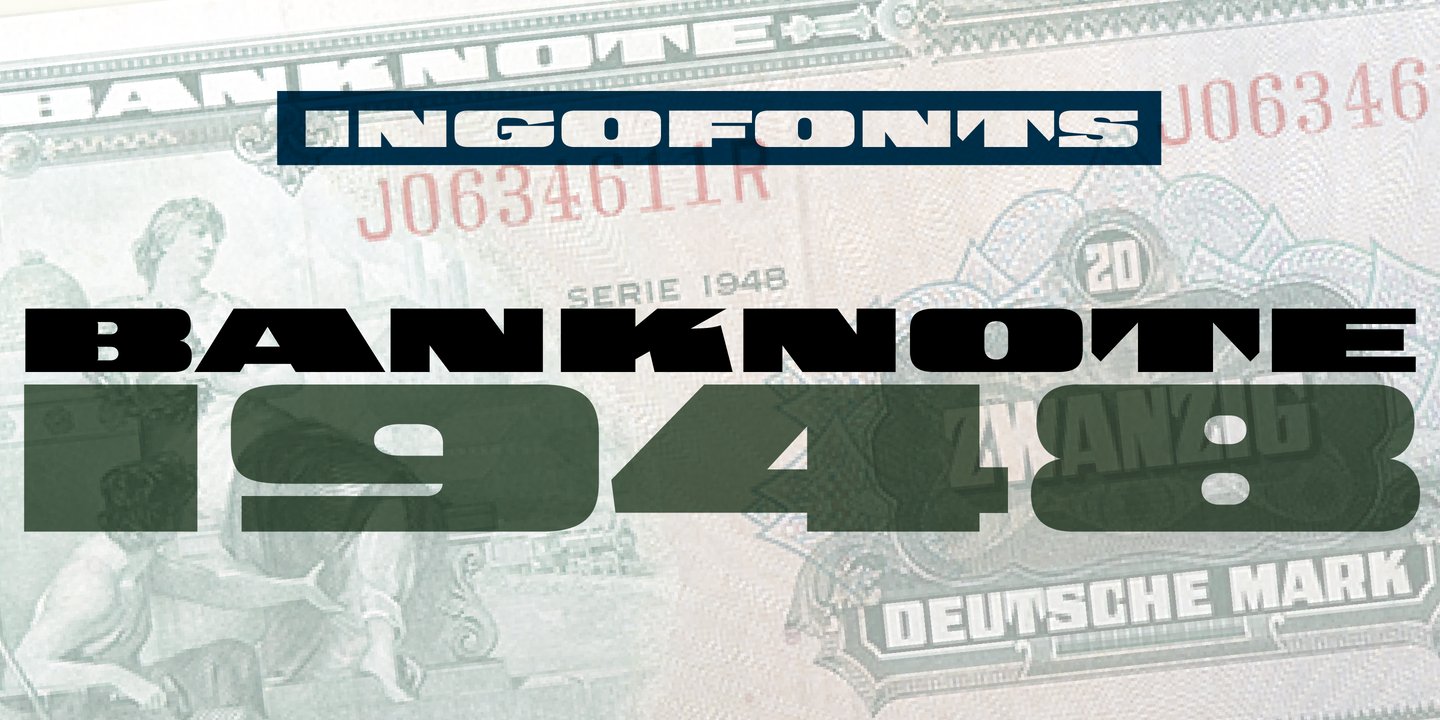 Banknote 1948 Regular Font