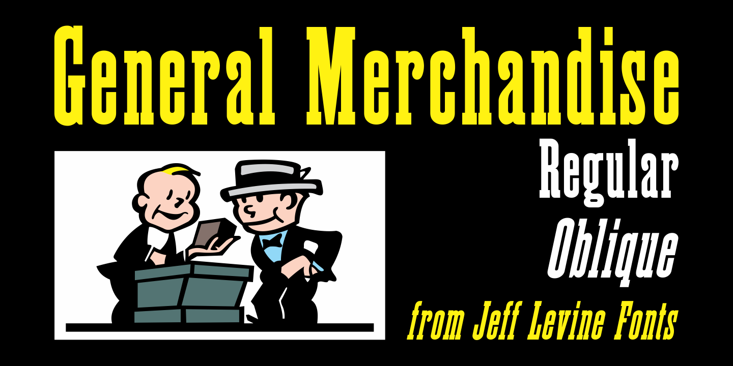 General Merchandise JNL Regular Font General Merchandise JNL Regular Font