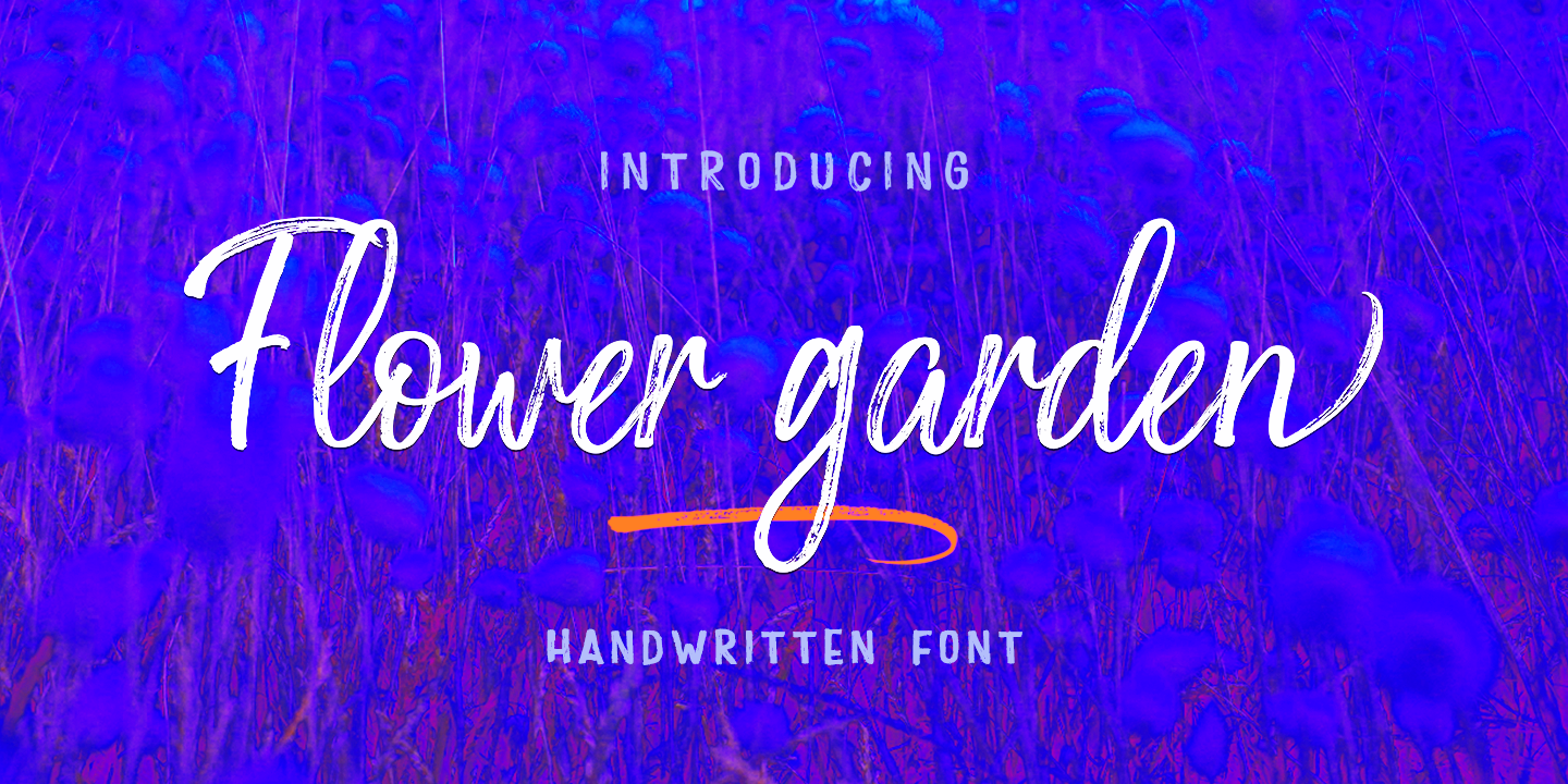Flower Garden Regular Font