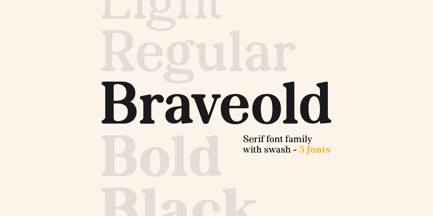 Braveold Light Font
