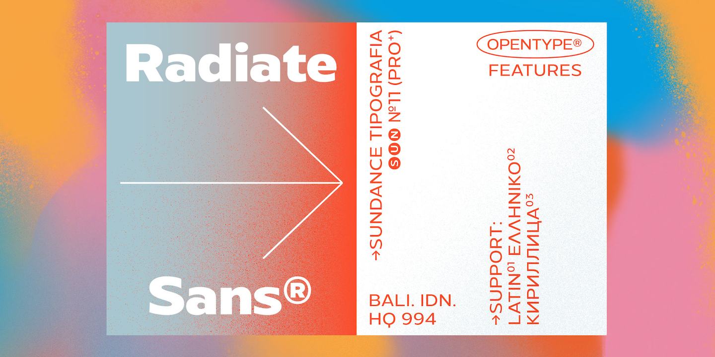 Radiate Sans Light Condensed Font