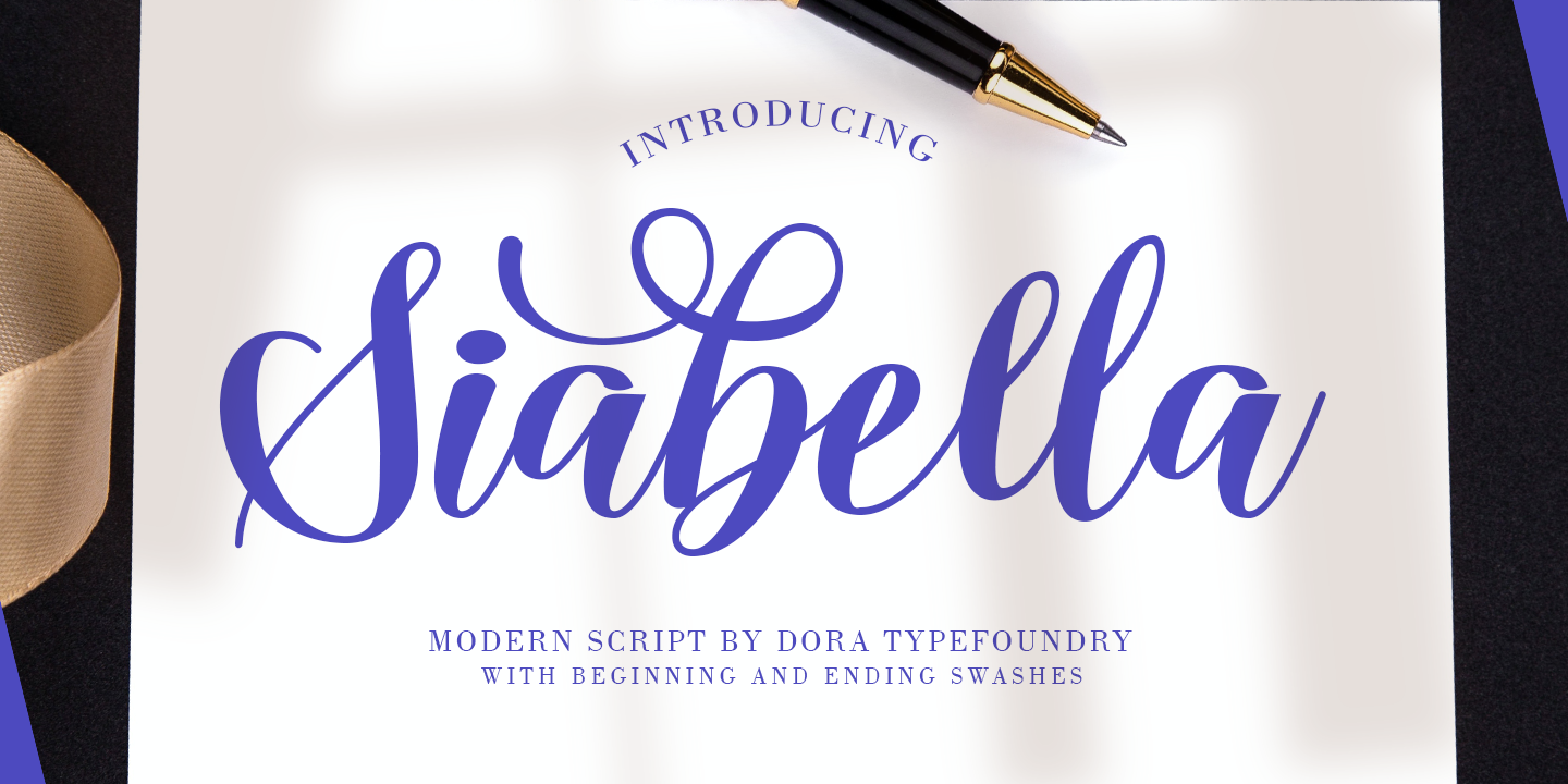Siabella Script Regular Font