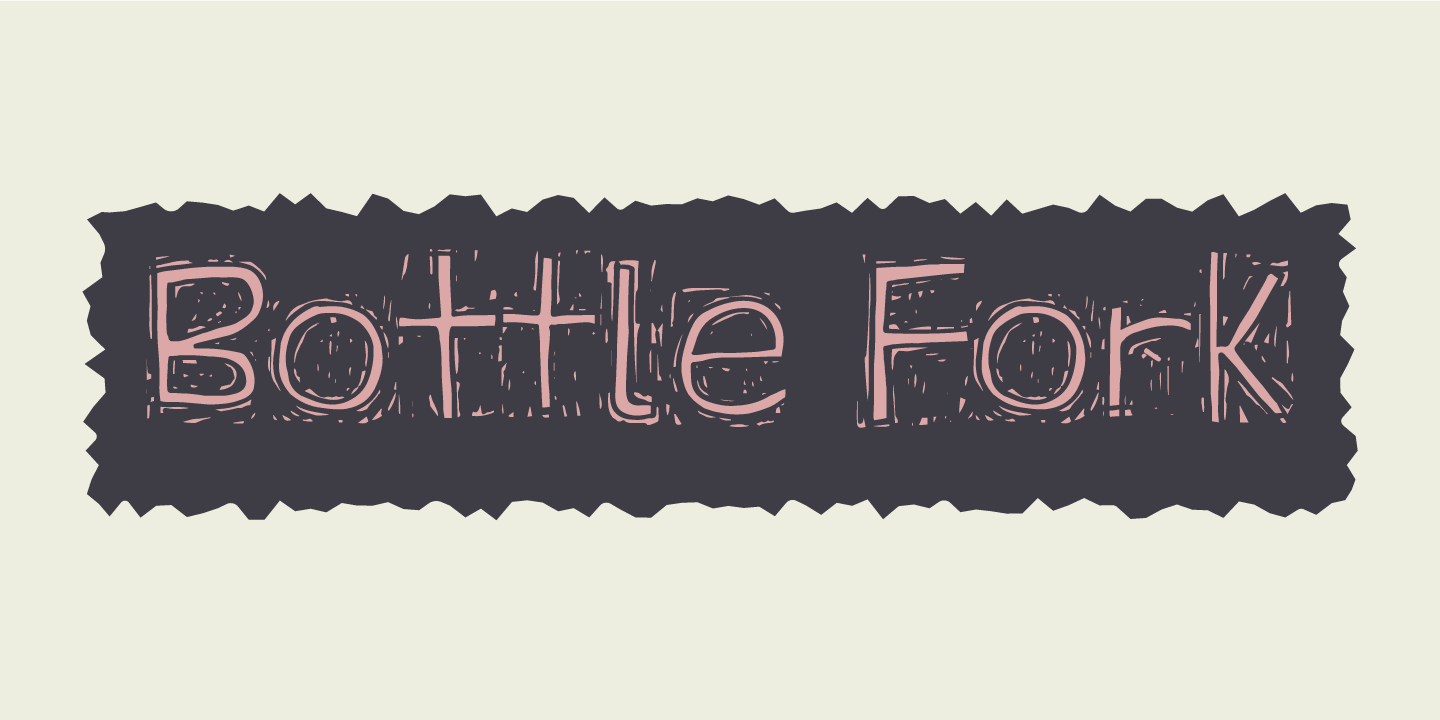 Bottle Fork Regular Font