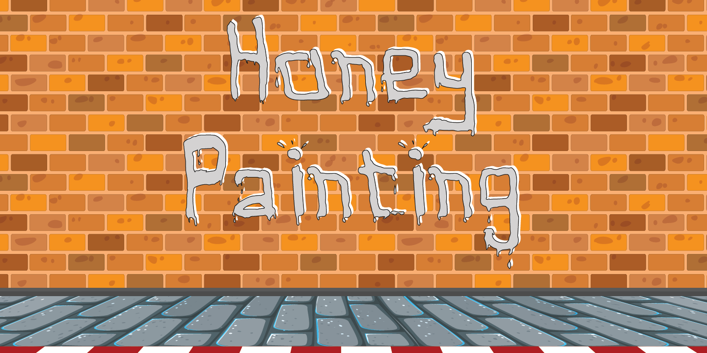 Honey Painting Regular Font