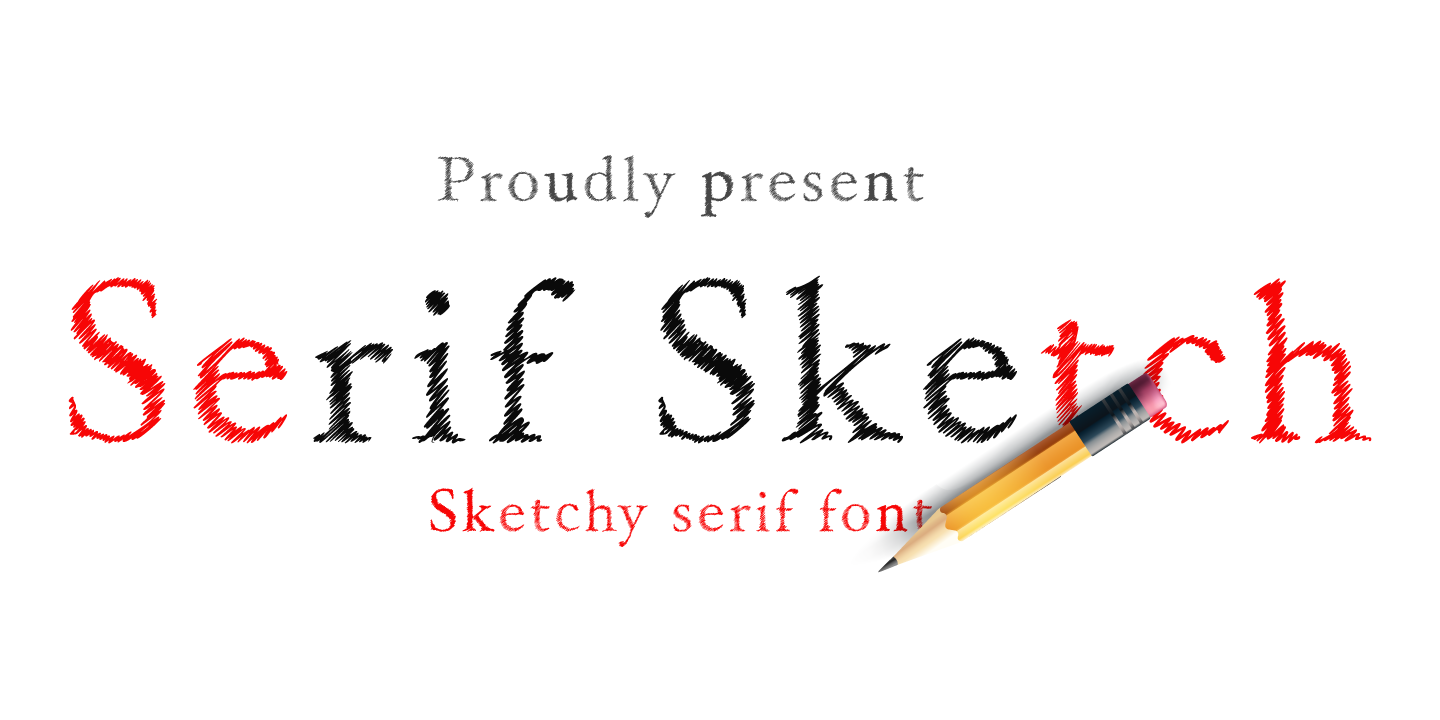 Serif Sketch Regular Font
