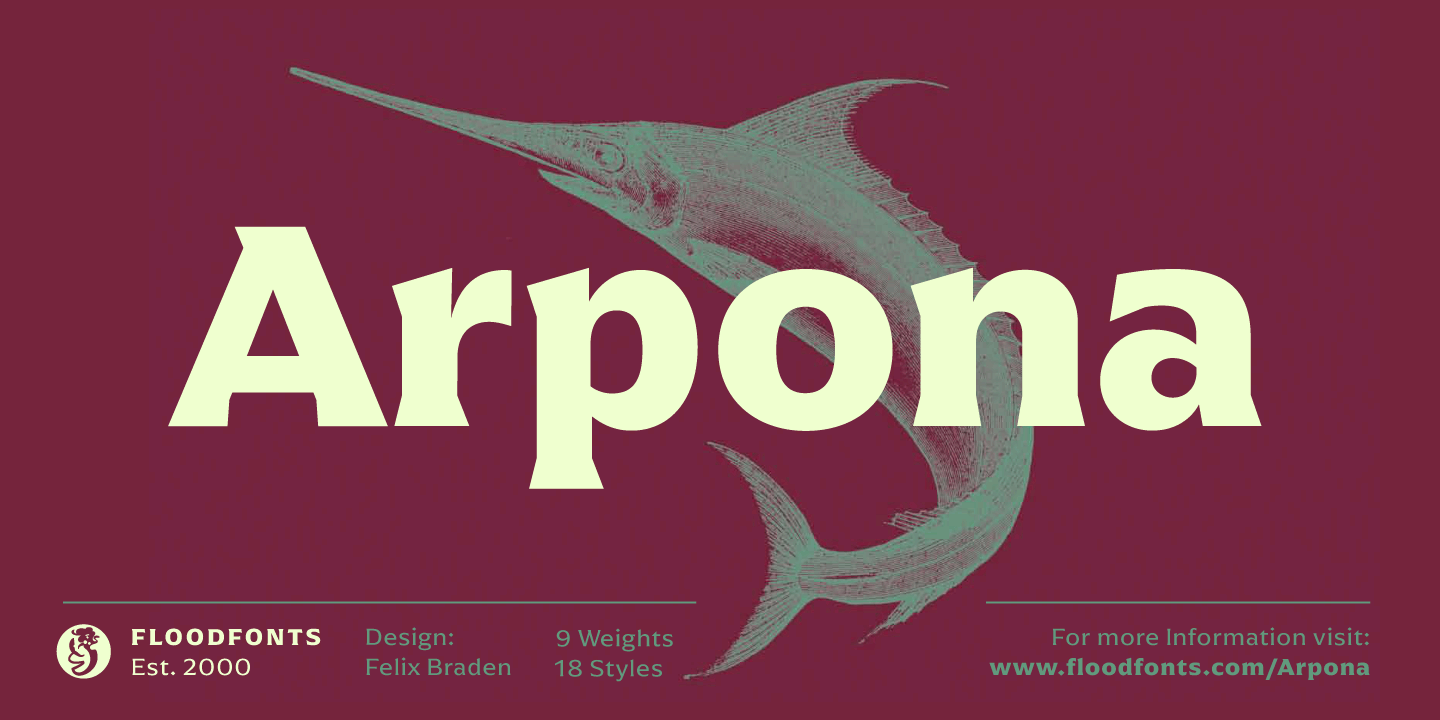 Arpona Thin Font