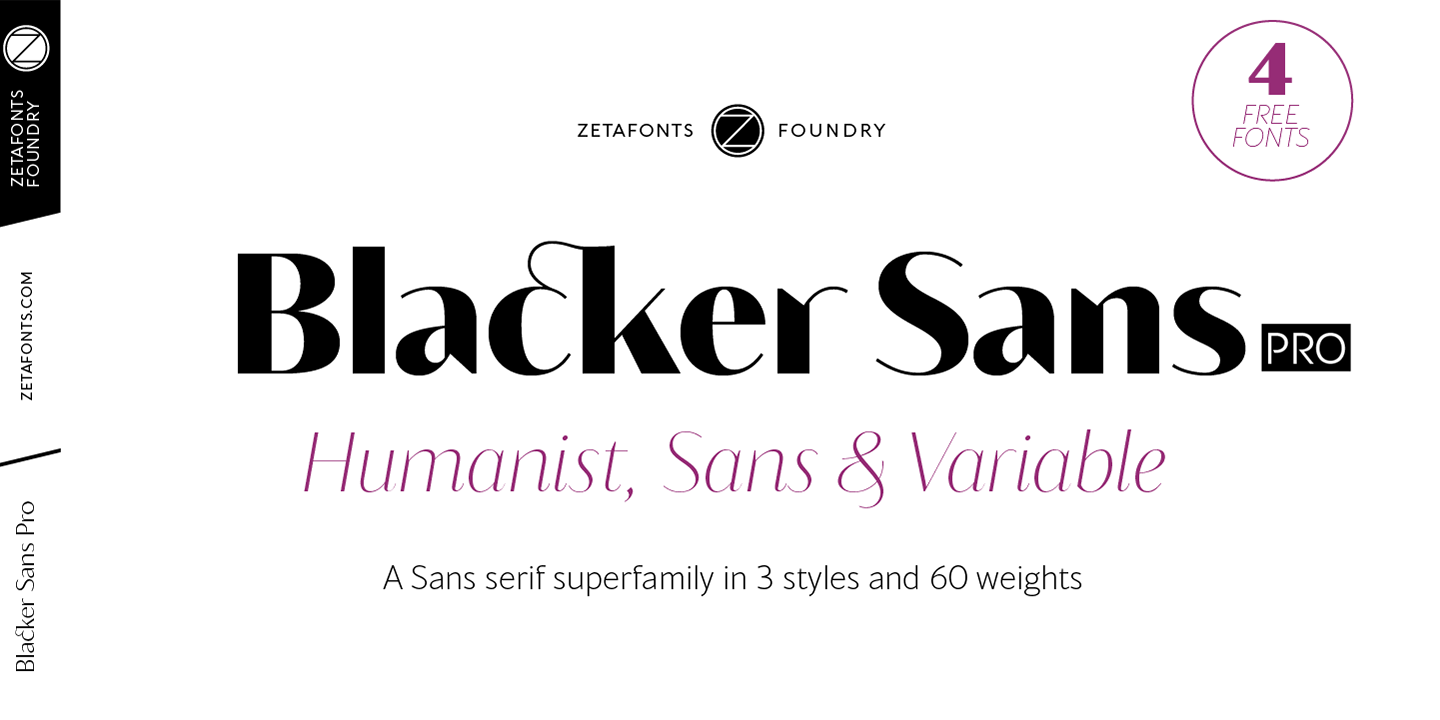 Blacker Sans Pro Heavy Italic Font