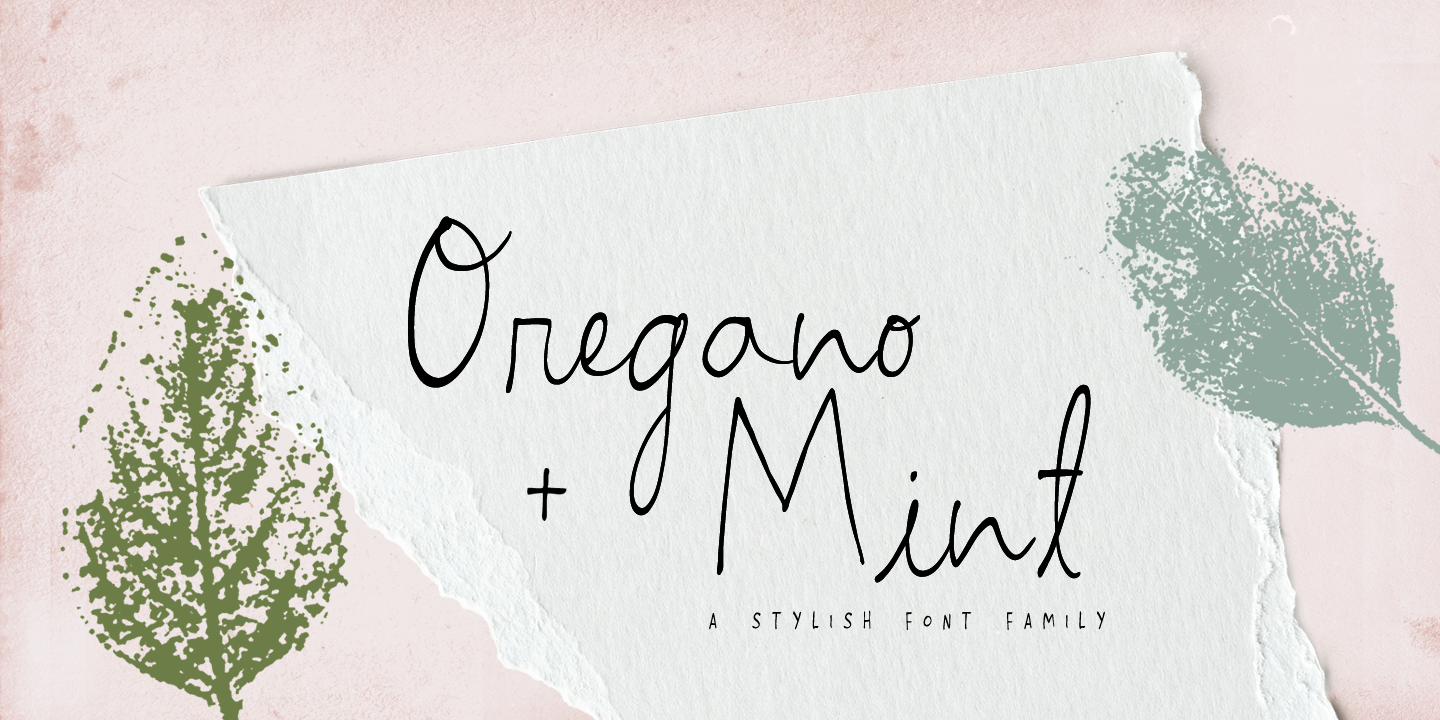 Oregano and Mint Regular Font