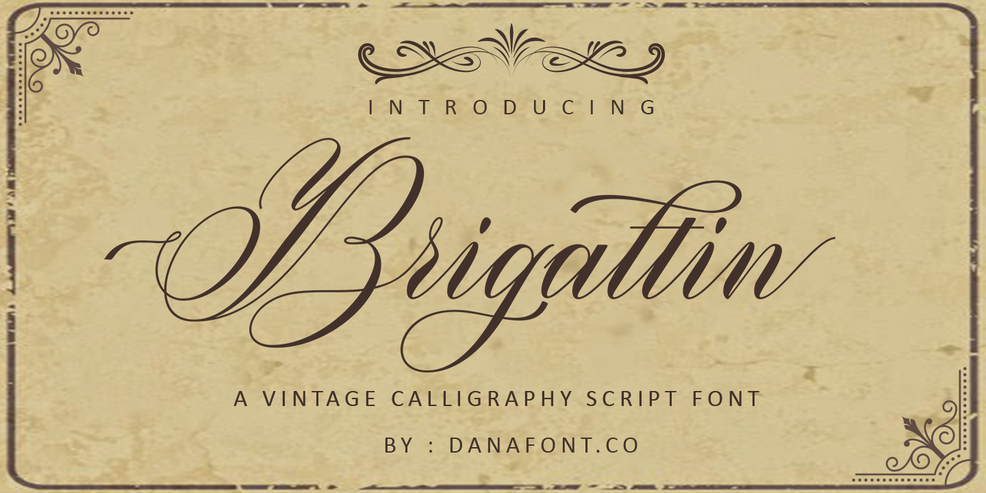 Brigattin Regular Font