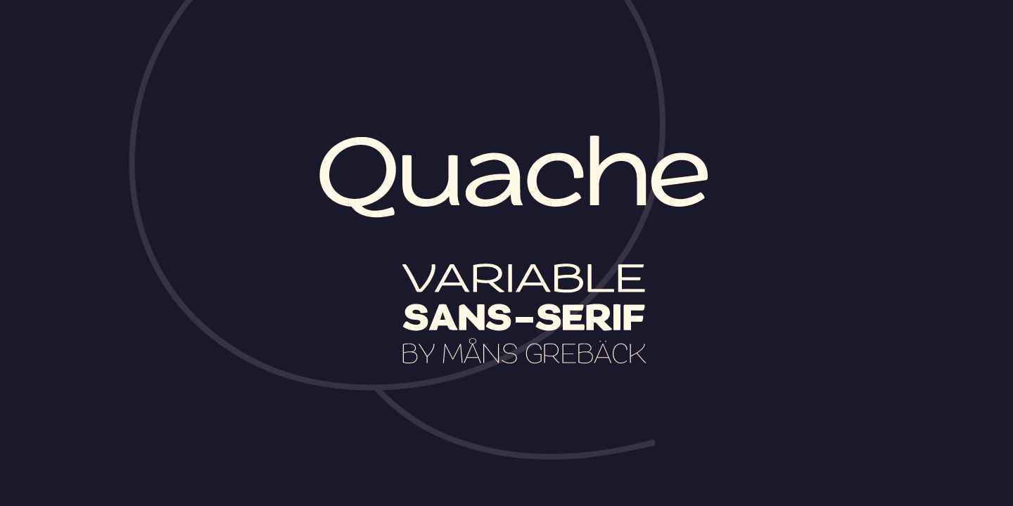 Quache Variable Regular Font