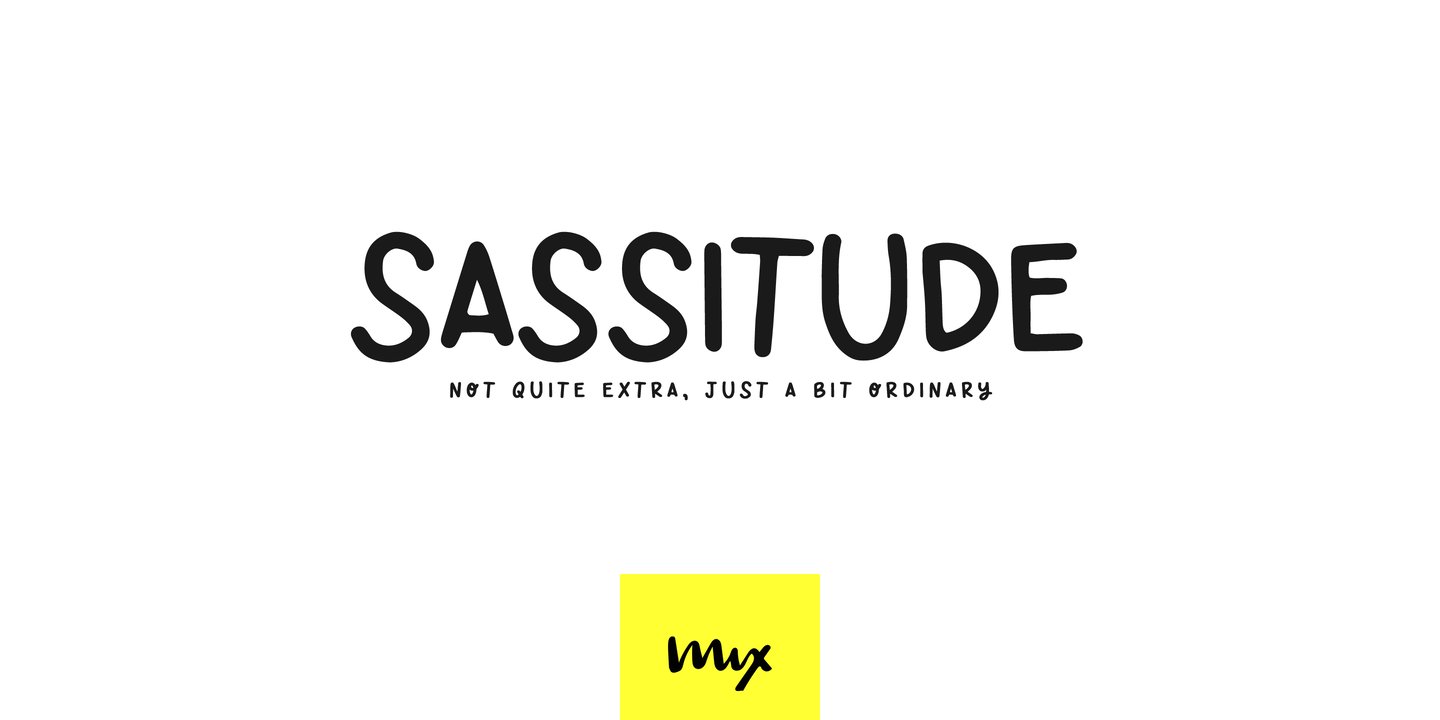 Sassitude Handwritten Font