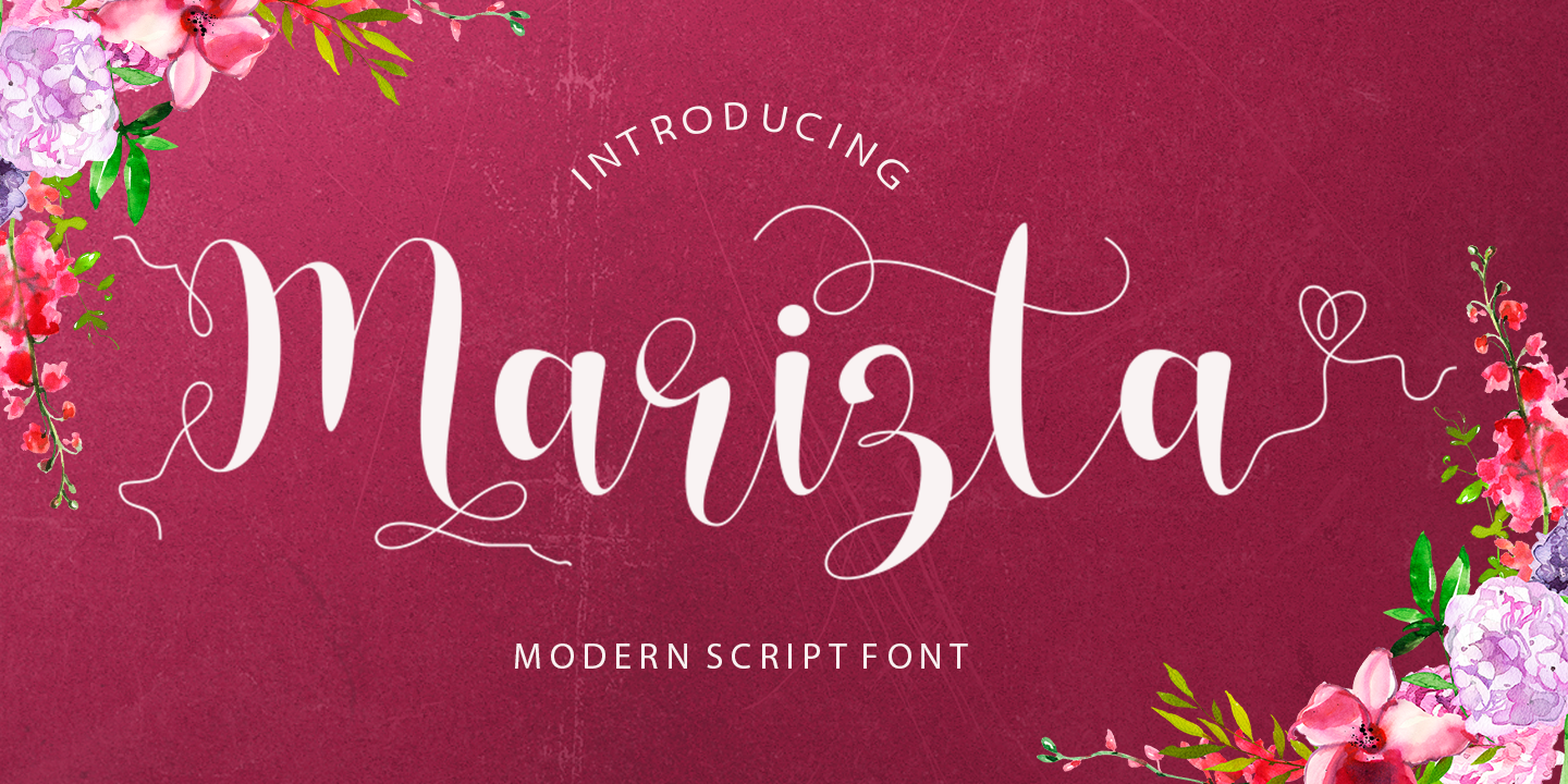 Marizta Script Regular Font