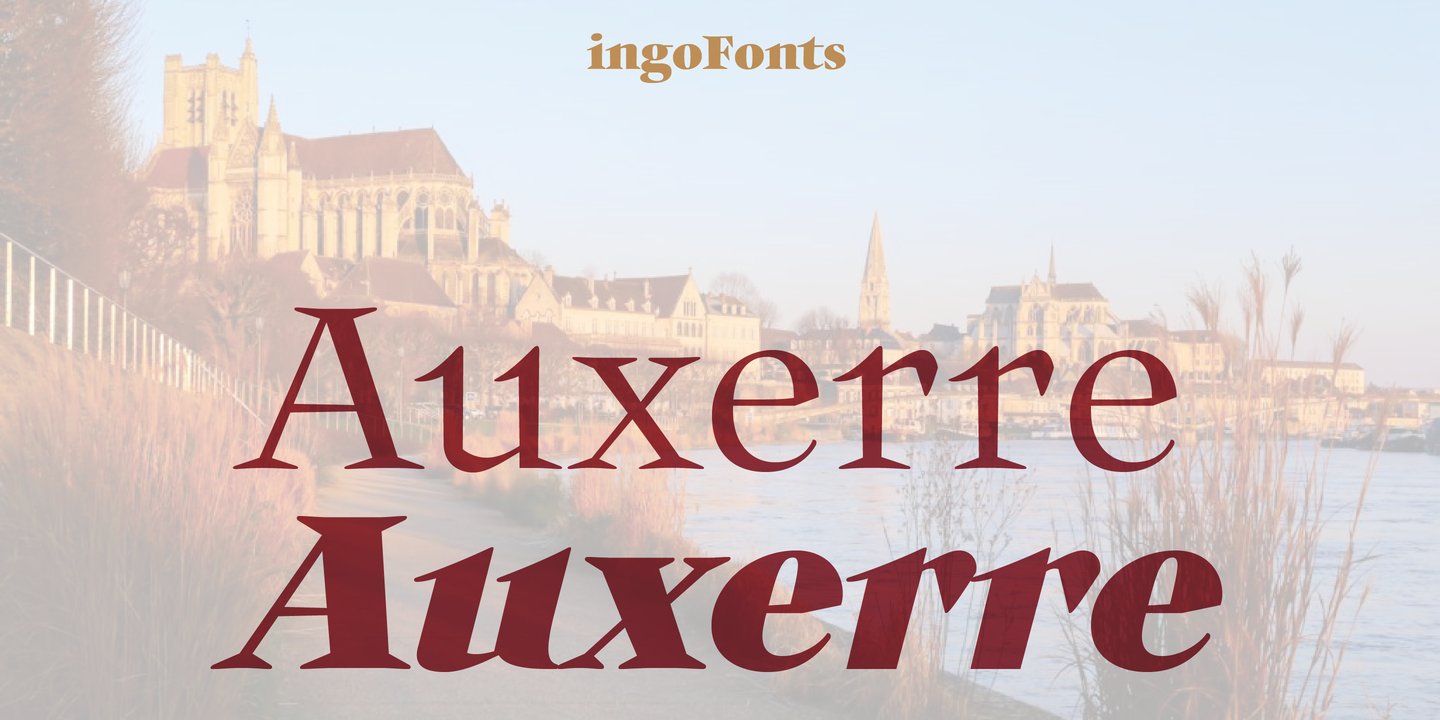 Auxerre 45 Light Font