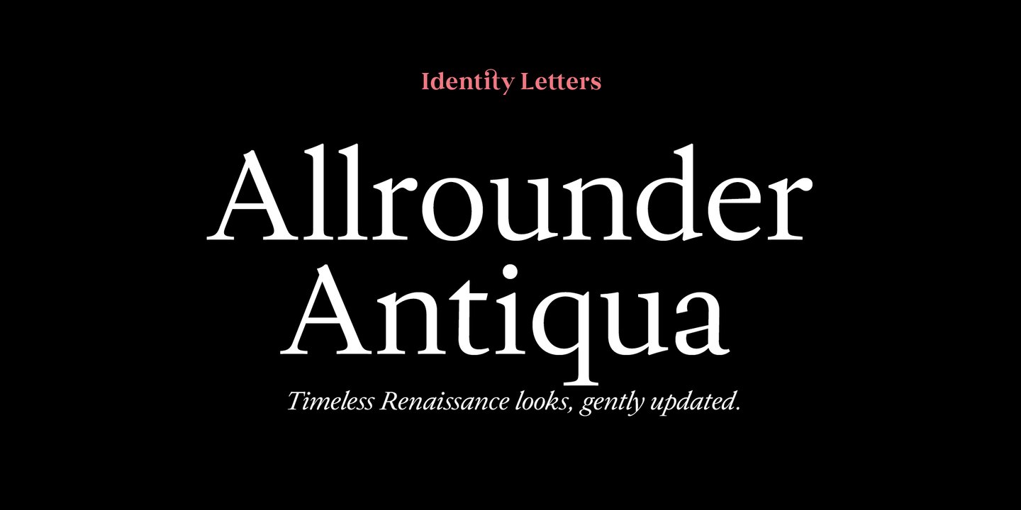 Allrounder Antiqua Medium Italic Font