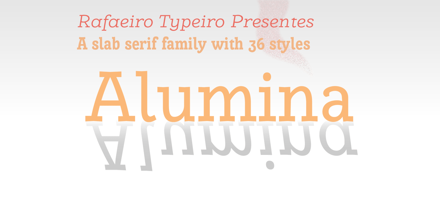 Alumina 34 XLight Ex Italic Font