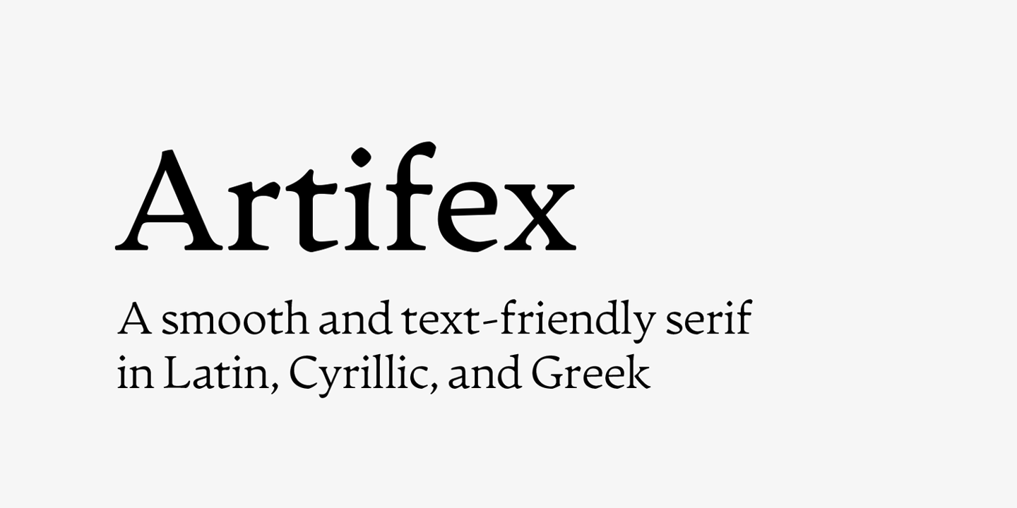 Artifex CF Extra Light Italic Font