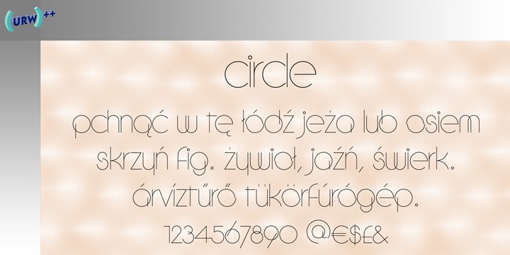 Circle Regular Font