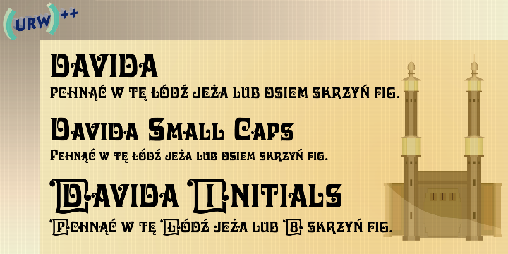 Davida Standard (D) Font