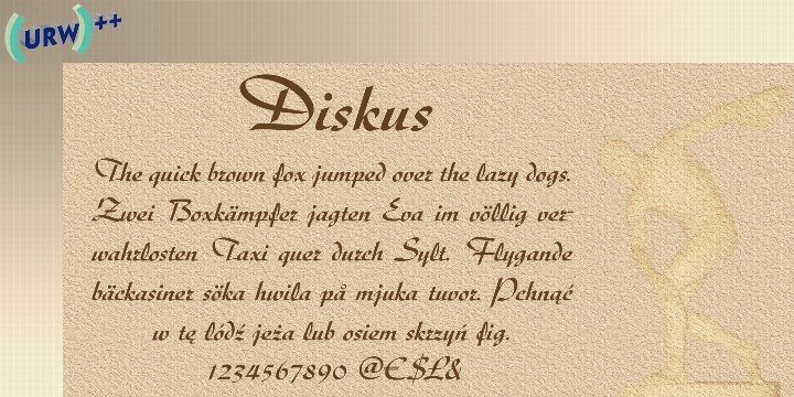 Diskus Medium (D) Font