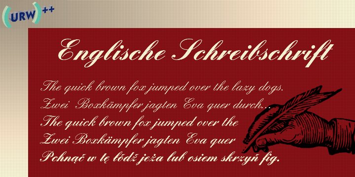 Englische Schreibschrift Regular Font