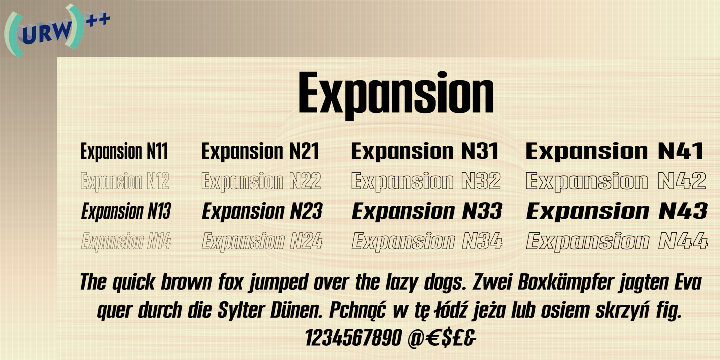 Expansion N43 Font