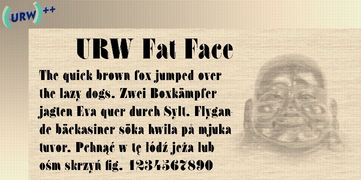 Fat Face Normal Font