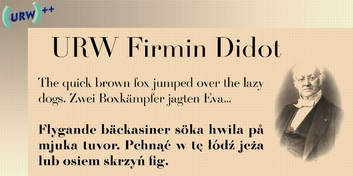 Firmin Didot Roman Font