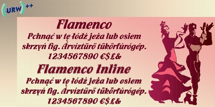 Flamenco Inline D Font