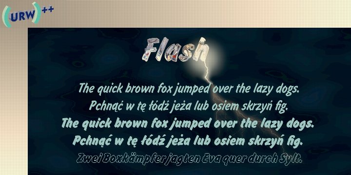 Flash P Bold Font