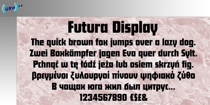 Futura Display Outline P Font