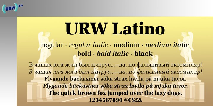 Latino Medium Italic Font